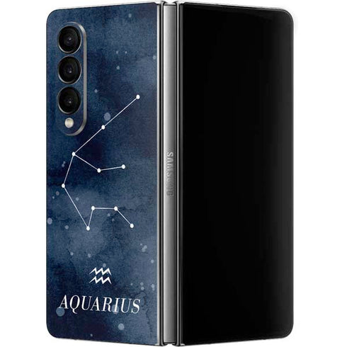 Aquarius Constellation Galaxy Z Fold4 5G Skin